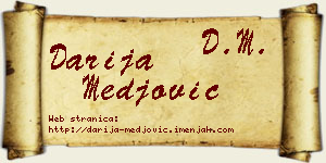 Darija Međović vizit kartica